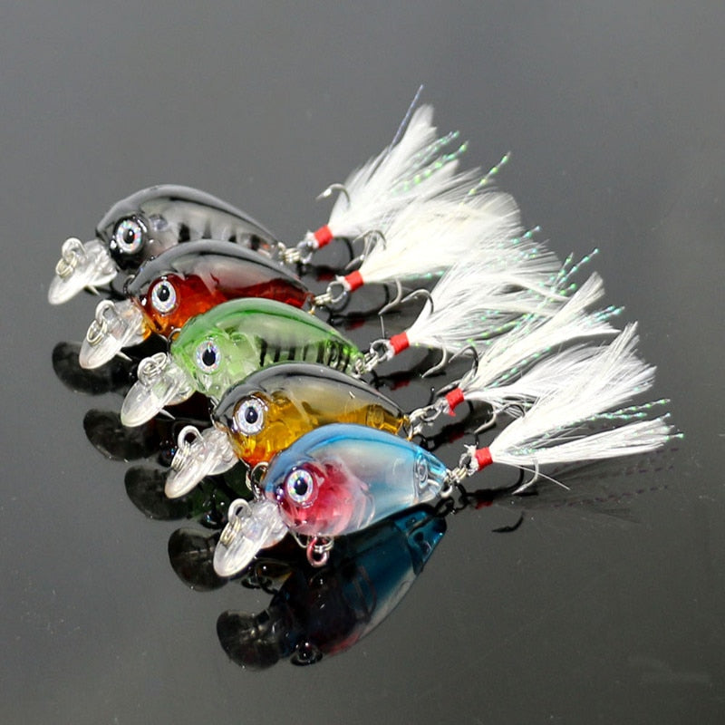 Hot 2016 30pcs/lot fishing lure Mixed 6 models fishing tackle 30 colors Minnow lure Crank Lures Popper Mix fishing bait Mister Fisher
