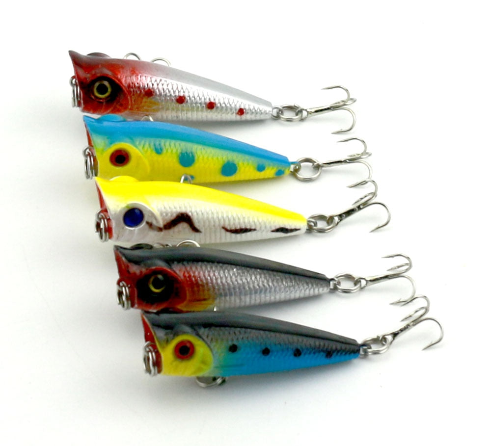 Hot 2016 30pcs/lot fishing lure Mixed 6 models fishing tackle 30 colors Minnow lure Crank Lures Popper Mix fishing bait Mister Fisher