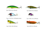 Hot 2016 30pcs/lot fishing lure Mixed 6 models fishing tackle 30 colors Minnow lure Crank Lures Popper Mix fishing bait Mister Fisher