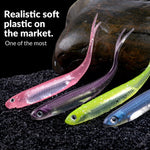 Leurres souples multicolores - 5 pièces - 10 cm - Vignette | Mister Fisher