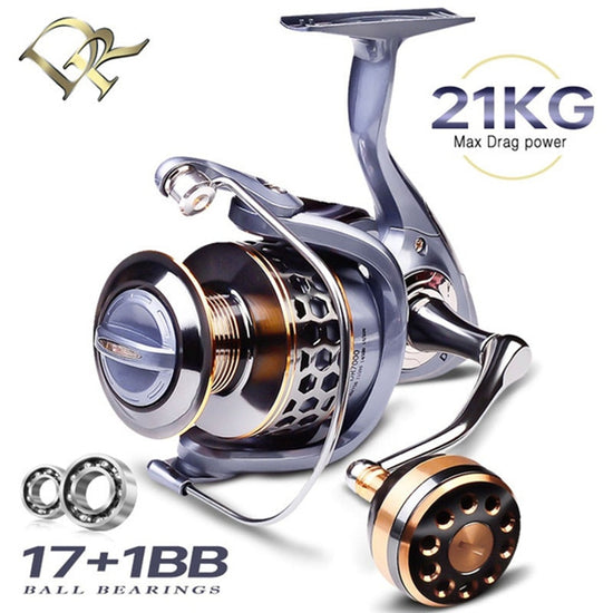 Moulinet de pêche mer/eau douce avec frein à friction 21 kg Mister Fisher