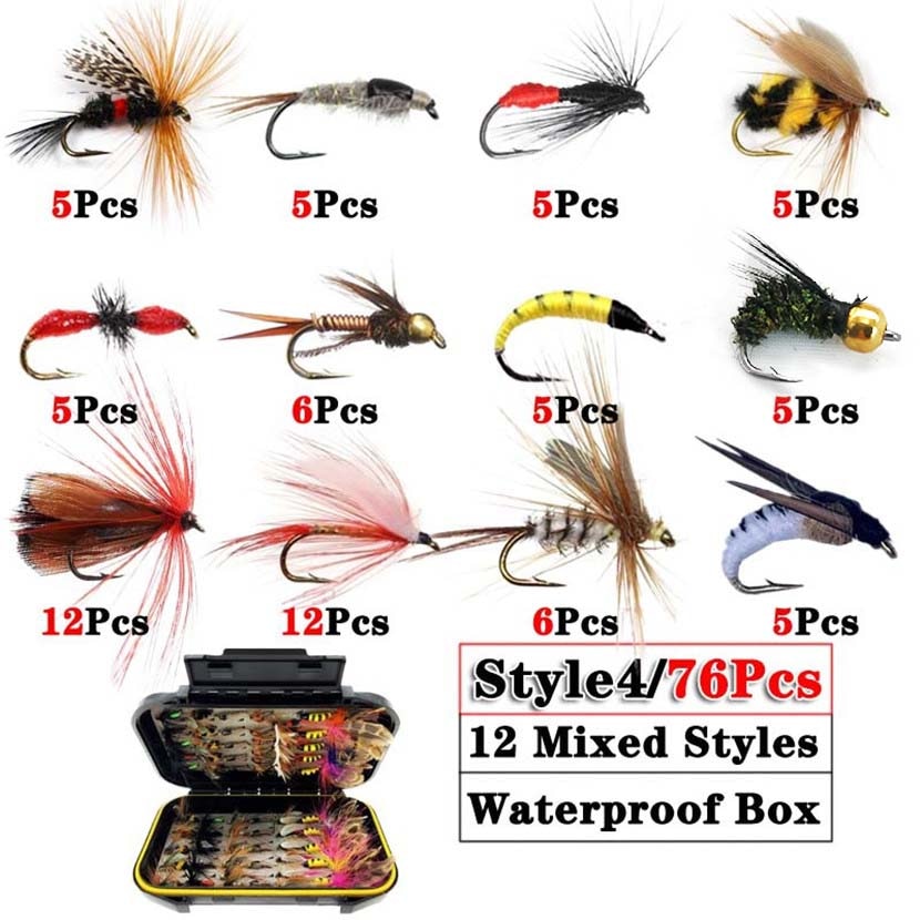Ensemble mixte pour pêche à la mouche - 76 pièces Mister Fisher