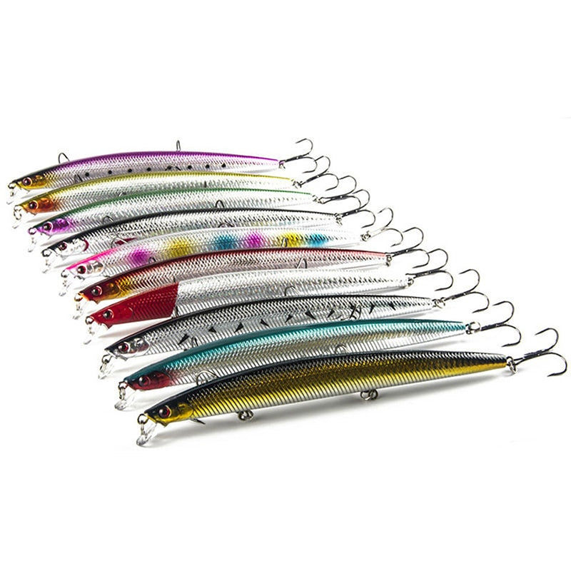 Leurres durs 18 cm/26 g - 10 pièces Mister Fisher
