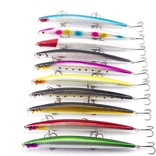 Leurres durs 18 cm/26 g - 10 pièces Mister Fisher
