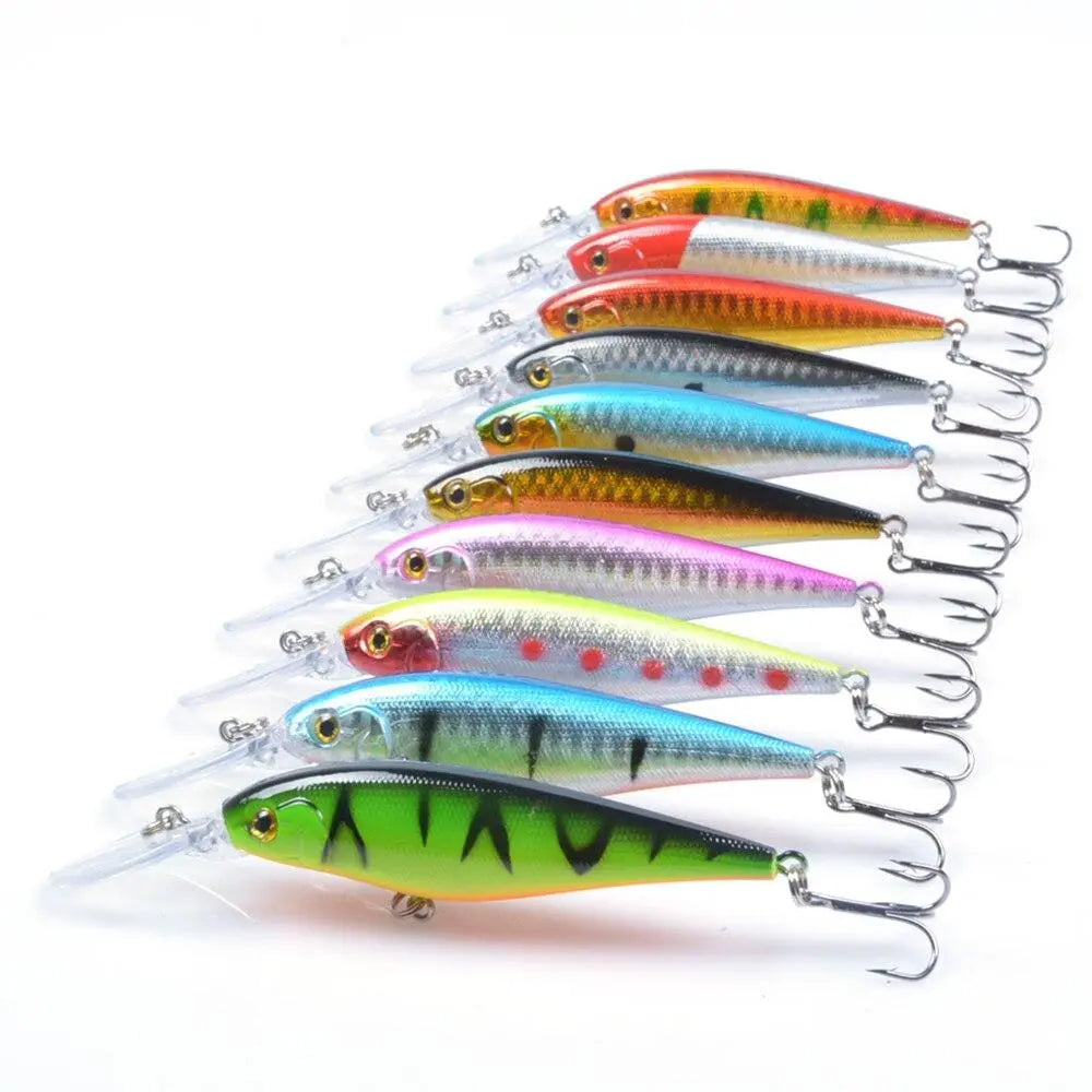 Leurres durs 11 cm - 10 pièces Mister Fisher