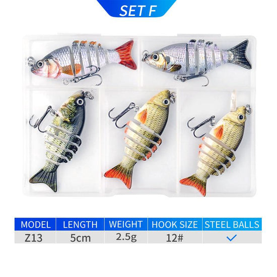 Assortiments de leurres pour brochet - 5 pièces Mister Fisher