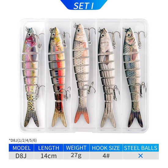 Assortiments de leurres pour brochet - 5 pièces Mister Fisher