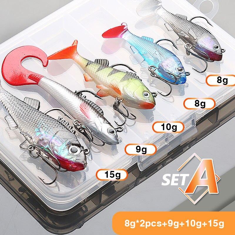 Kit leurres souples 5 ou 10 pièces Mister Fisher