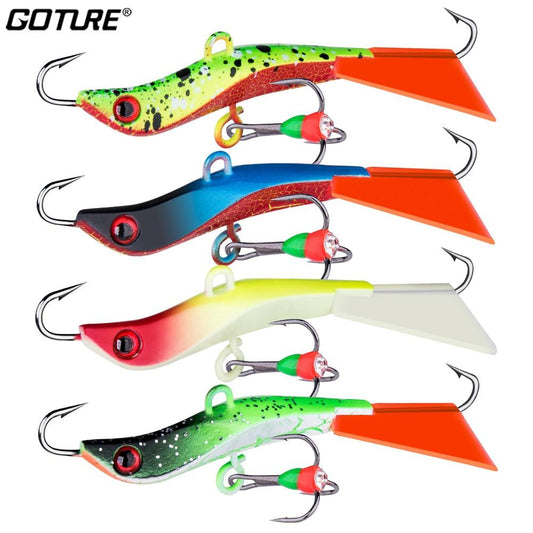 Leurres durs phosphorescents brochet & perche - 4 pièces Mister Fisher