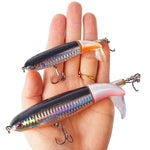 Leurres flottants avec queue rotative - 8 pièces Mister Fisher
