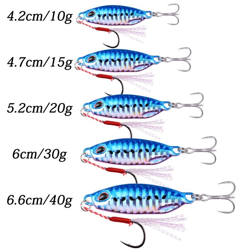 Leurres Jig métalliques - 7 pièces Mister Fisher