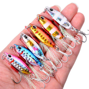 Leurres Jig métalliques - 7 pièces Mister Fisher