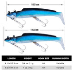 Leurres souples silicone - 5 pièces Mister Fisher