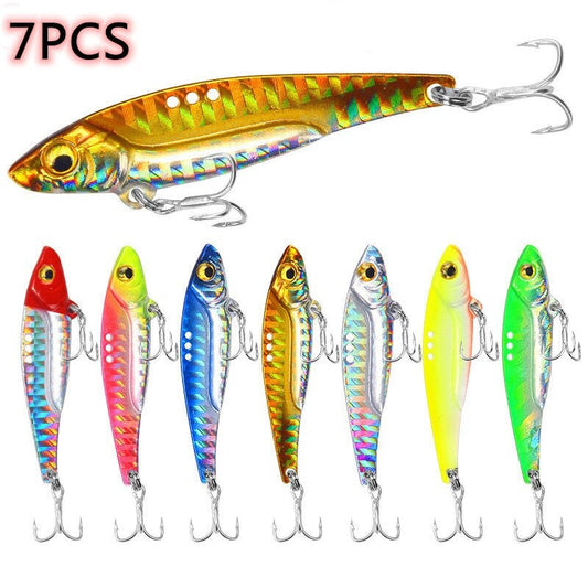 Leurres spinner avec lame vibrante - 20 g - 6,5 cm - 7 pièces Mister Fisher