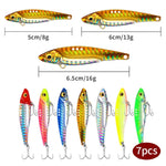 Leurres spinner avec lame vibrante - 20 g - 6,5 cm - 7 pièces Mister Fisher