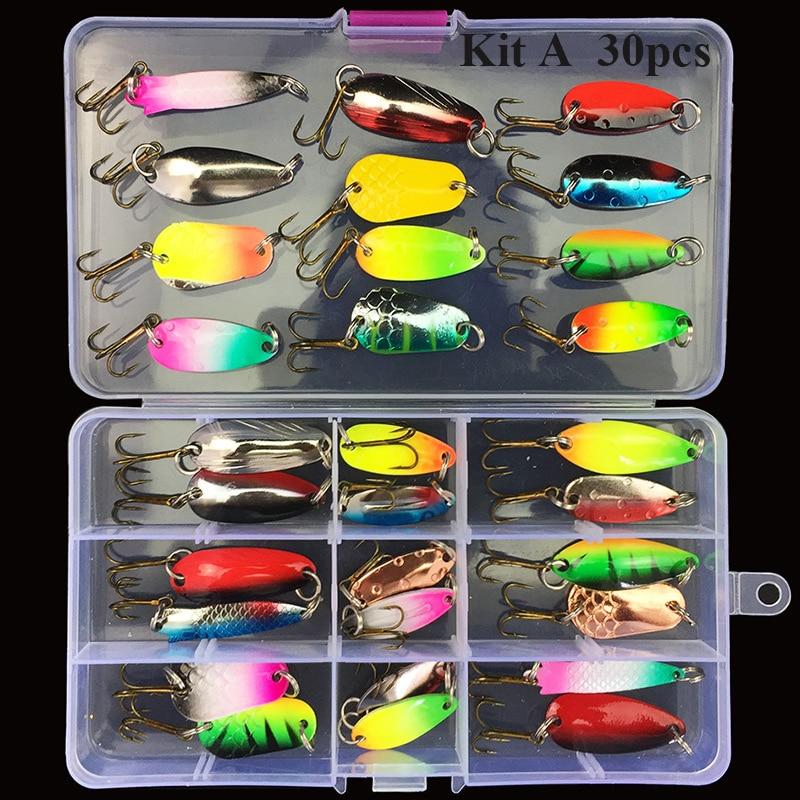 Lot de leurres cuillère - 30 pièces Mister Fisher