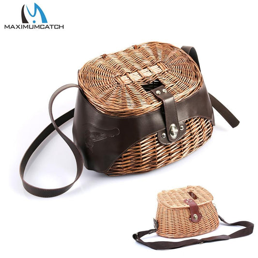 Panier de pêche "retro" en osier Mister Fisher